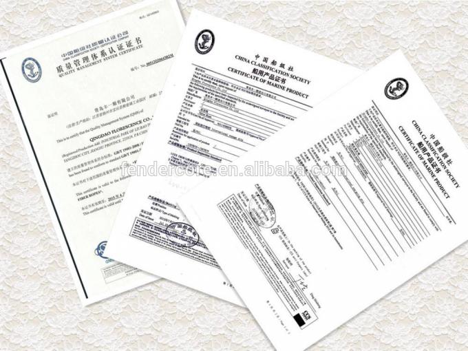 Couleur blanche 104mmx220m Polypropylène bateaux d'amarrage Corde marine 8 fils avec œil en splice 5