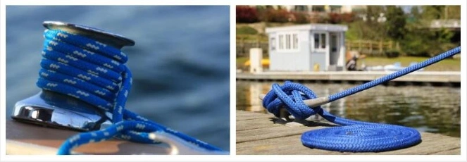 1/2 ′′ X 15 ′′ Dock Lines Marine Double Tressé Nylon Dock Line Avec 12 ′′ Eyelet 1