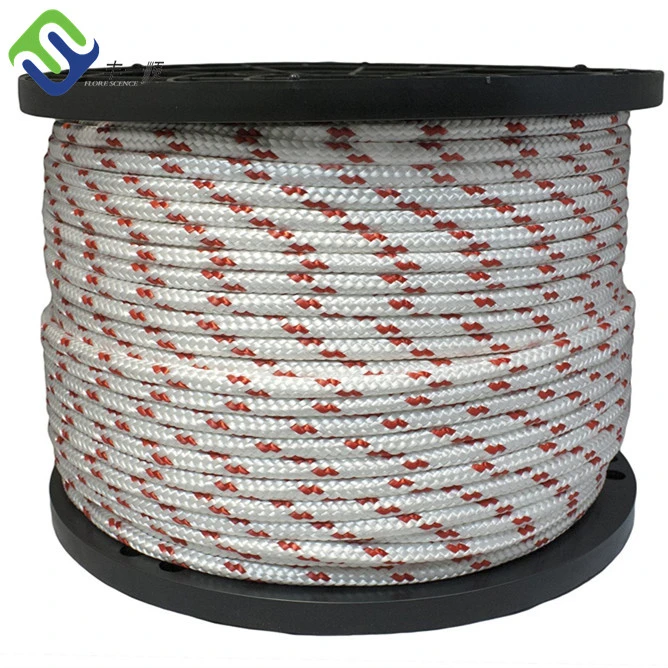 Corde en nylon double tressée de couleur multiples 1/4 " - 1" Corde d'amarrage de bateau Corde de voile de yacht 4