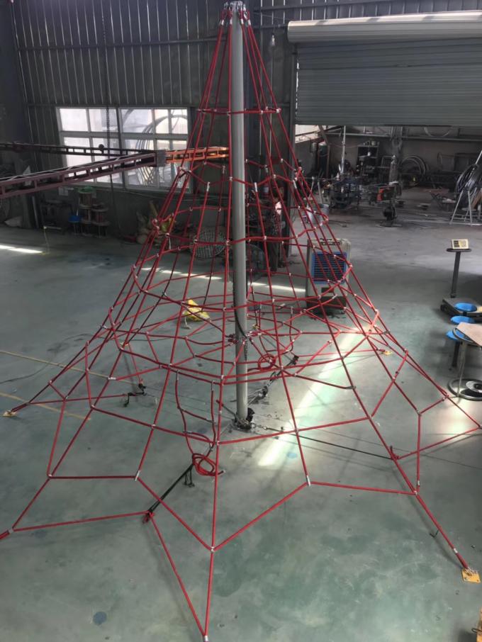 Corde de terrain de jeux en PET ou en PP à 6 brins de 16 mm, combinée à l'extérieur, destinée à l'escalade 9