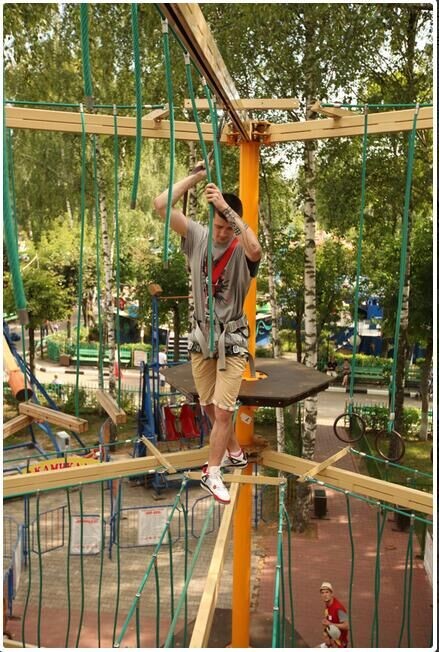 Corde de terrain de jeux en PET ou en PP à 6 brins de 16 mm, combinée à l'extérieur, destinée à l'escalade 11