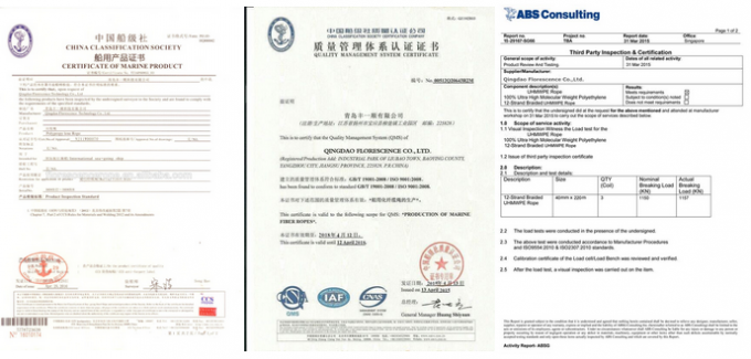 Rope d'amarrage UHMWPE à 12 brins tressés 13