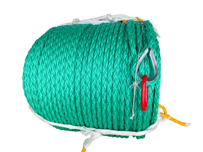 8 fils tressés de 1000 m de longueur, câble en PP combiné avec fil d'acier pour la mer profonde 3