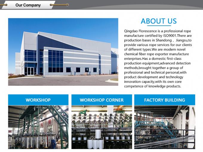 Vente en gros de câbles de remorquage en nylon double tressé PA6 pour yachts / ancrage / amarrage 7