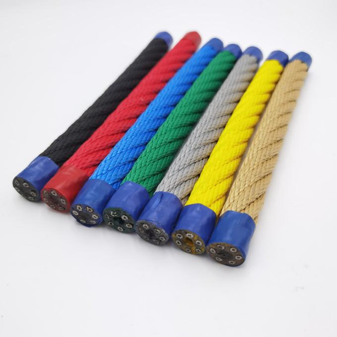 Enfants ennoyés réseau d'escalade combinaison de corde pyramide aire de jeux de toile d'araignée 0