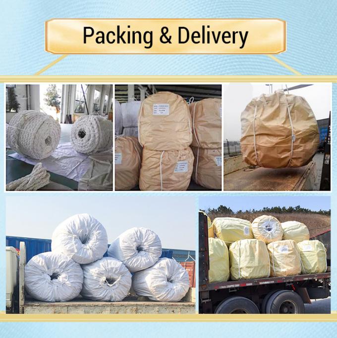 Corde en fibre synthétique UHMWPE tressée à 12 brins de haute résistance de 48 mm de diamètre pour le remorquage de navires de mer 7