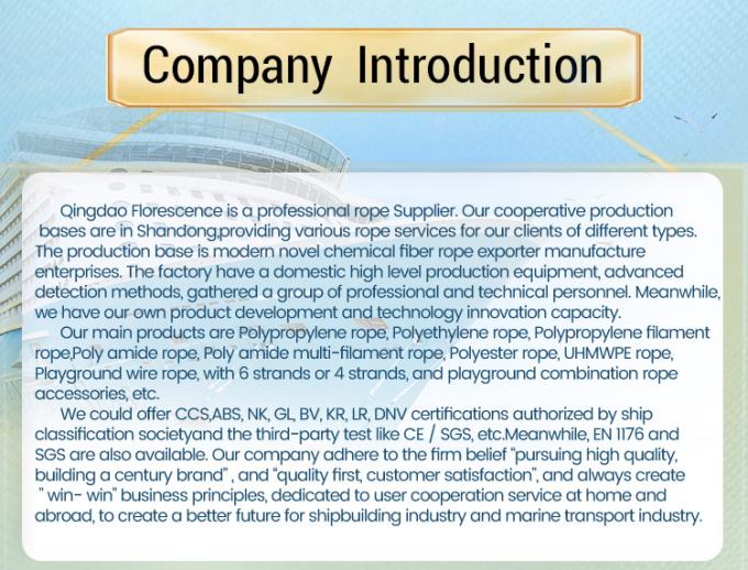 Corde en fibre synthétique UHMWPE tressée à 12 brins de haute résistance de 48 mm de diamètre pour le remorquage de navires de mer 8