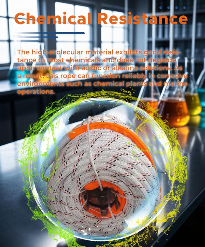 Veste en polyester double tressée haute résistance avec corde de remorquage marine Uhmwpe 3