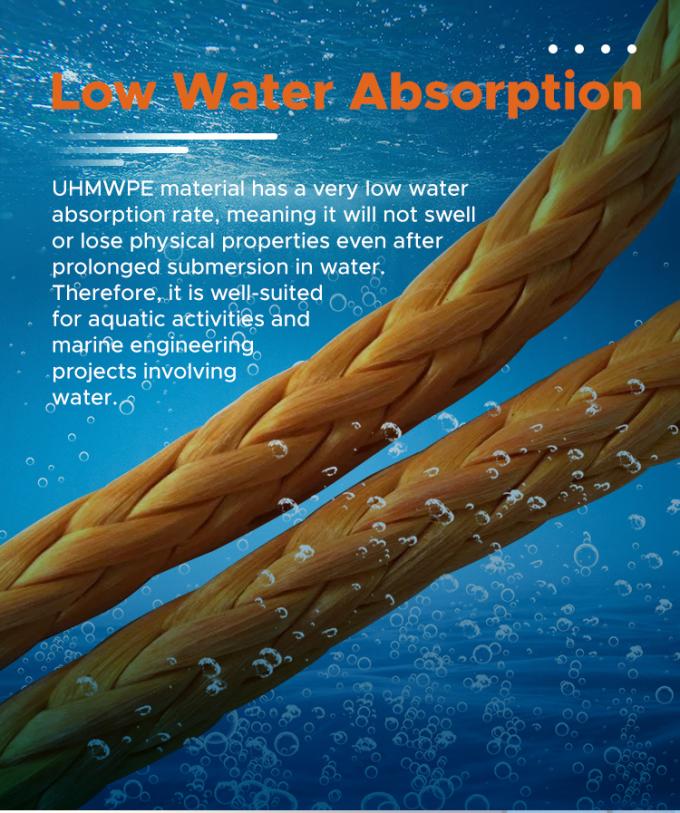Veste en polyester double tressée haute résistance avec corde de remorquage marine Uhmwpe 5