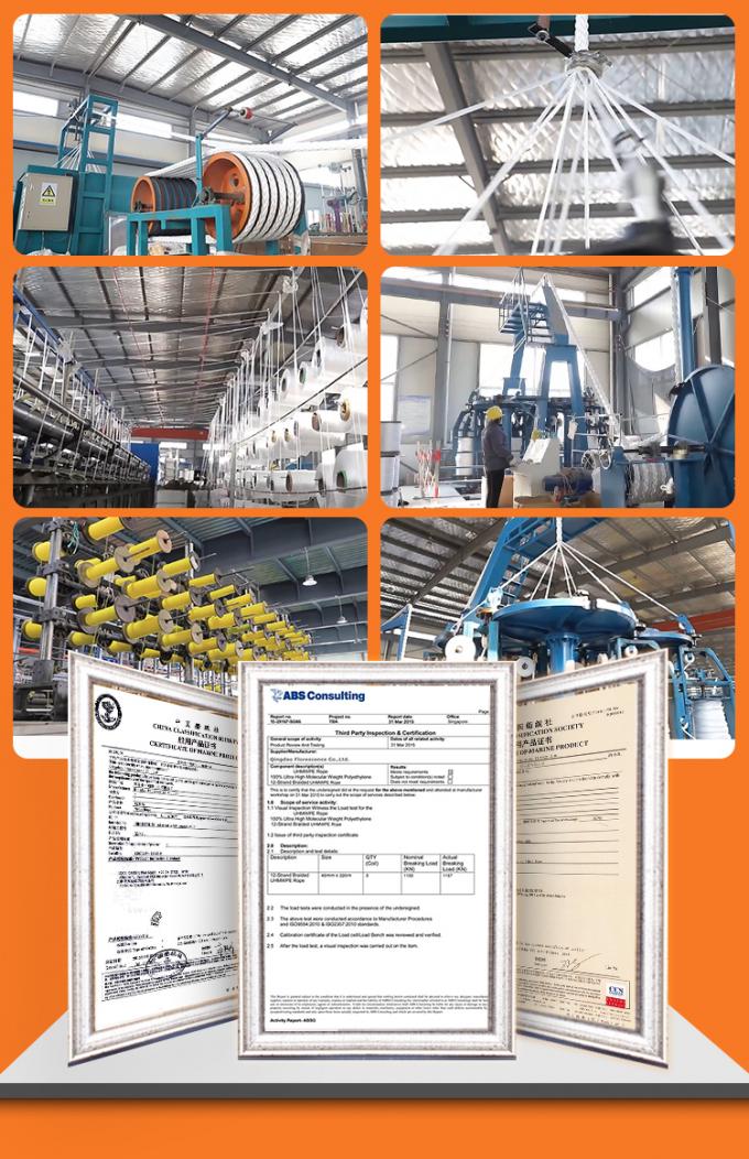 Veste en polyester double tressée haute résistance avec corde de remorquage marine Uhmwpe 9