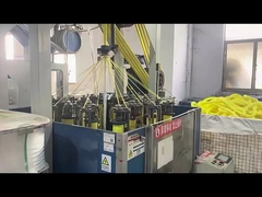 Corde jaune de polypropylène double tressée