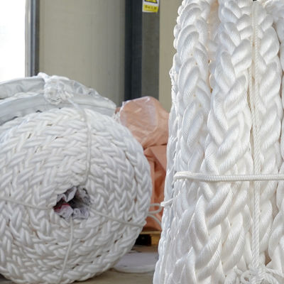 Corde en polyester 8 brins résistante aux UV pour applications marines et agricoles