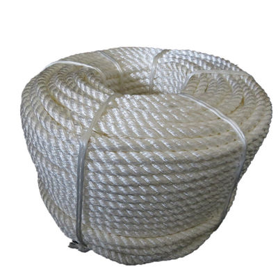 En gros 18 mm 20 mm 22 mm Blanc 3 fils de corde de nylon avec éclaboussure
