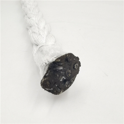 La fibre en mer de la corde 22mm pp de filet de pêche a enduit le câble métallique en acier galvanisé de noyau