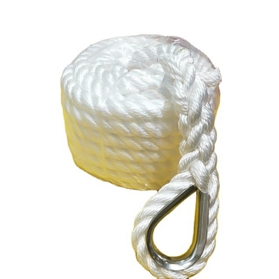 Putréfaction en nylon tordue Marine Boat Anchor Rope résistante de corde de 3 brins