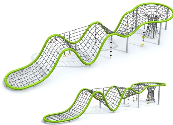Terrain de jeu extérieur de câble métallique de combinaison montant anti UV net