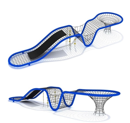 Terrain de jeu extérieur de câble métallique de combinaison montant anti UV net