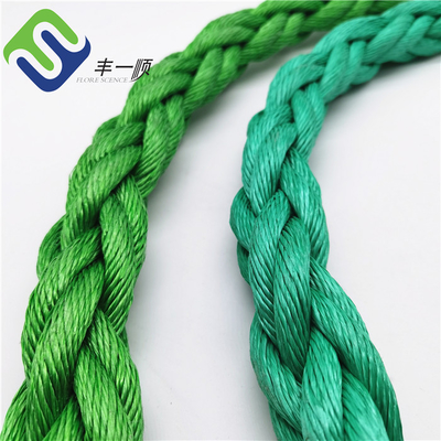 Corde de polypropylène PP à 8 brins Corde marine avec noyau de fil pour bateau