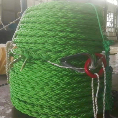 Corde de polypropylène PP à 8 brins Corde marine avec noyau de fil pour bateau