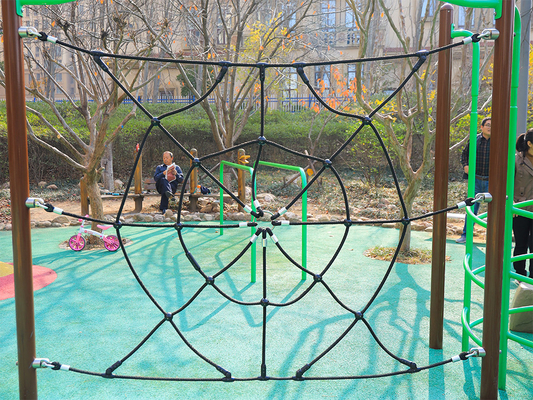 Filet net s'élevant d'araignée de pyramide de terrain de jeu pour s'élever d'enfants