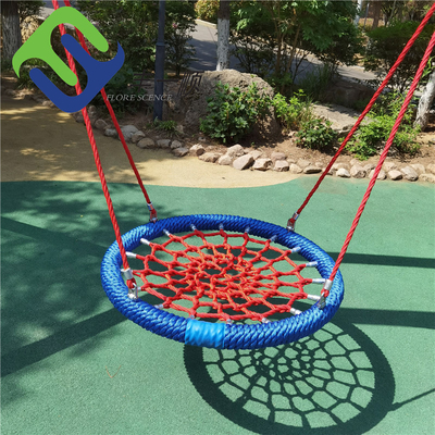 Balançoire bleue rouge de haute qualité de nid d'oiseau de couleur de la catégorie 100cm pour le terrain de jeu