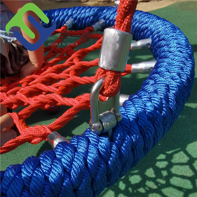 Balançoire bleue rouge de haute qualité de nid d'oiseau de couleur de la catégorie 100cm pour le terrain de jeu
