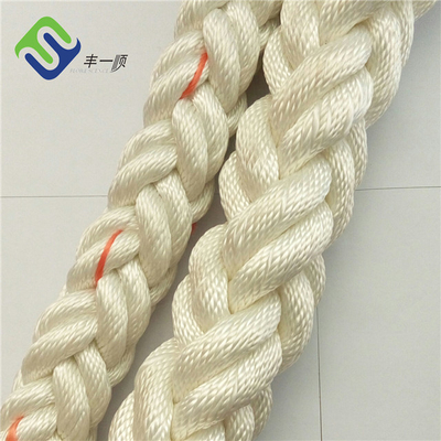 Corde de polyester Blanc 8 fils Corde de polyester Corde d'amarrage en polyester