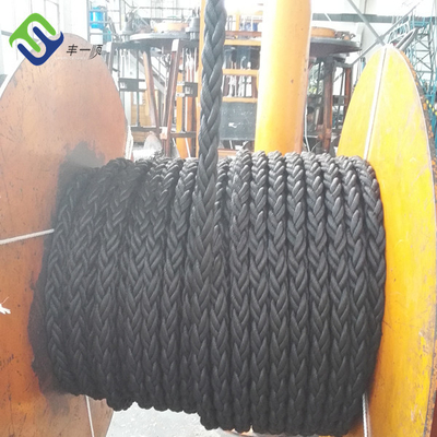 48 mm/64 mm 8 fils polyester câble d'amarrage de navire maritime avec 1,8 boucle épissée