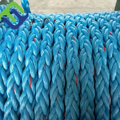 Corde d'amarrage de polypropylène de brin du multifilament 8 de pp pour des bateaux et Tugline