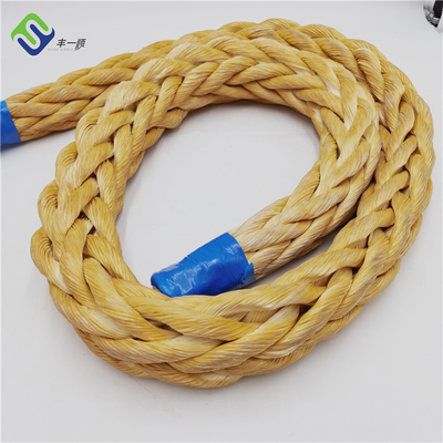 12 fils de câble tressé en UHMWPE avec un œil d'amarrage protégé de 1,8 m à chaque extrémité