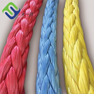 Corde UHMWPE synthétique Tow Rope du brin UHMWPE du bateau 12 18mm pour la marine