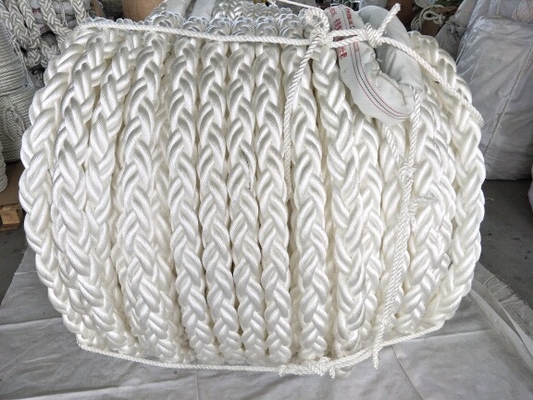 52mm*220m cordes d'amarrage Pp polyester mélangé cordes d'amarrage 8 fils tressés