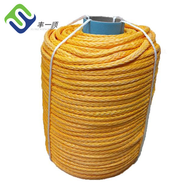 Résistance à la traction élevée 12 brins simples tressés UHMWPE cordes 30 mm corde d'amarrage