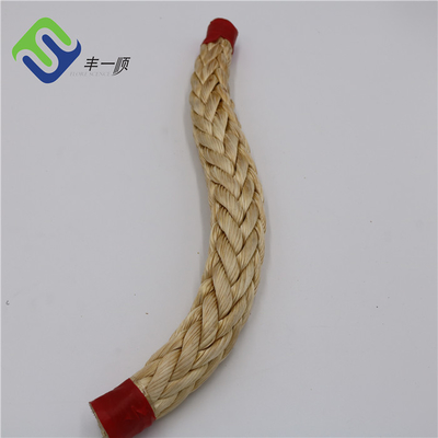 Résistance à la traction élevée 12 brins simples tressés UHMWPE cordes 30 mm corde d'amarrage
