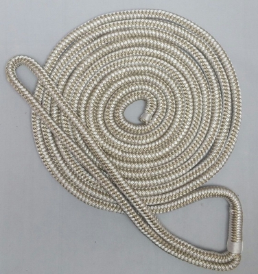 1/2 ′′ X 15 ′′ Dock Lines Marine Double Tressé Nylon Dock Line Avec 12 ′′ Eyelet