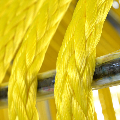 Corde d'amarrage en fibres UHMWPE 12 brins 22 mmx200 m pour remorquage de bateaux