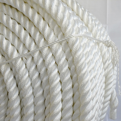 Polyester de nylon marin à 3 brins, corde de pêche tordue à doigts ou en splice pour yacht