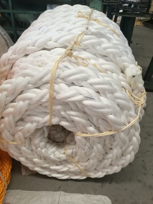 Vente en gros de 220 M de polypropylène PP blanc de haute résistance à 8 brins 68 mm