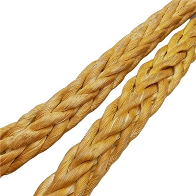 Corde en fibre synthétique UHMWPE tressée à 12 brins de haute résistance de 48 mm de diamètre pour le remorquage de navires de mer