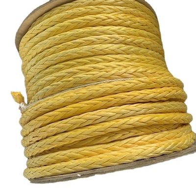 Corde en fibre synthétique UHMWPE tressée à 12 brins de haute résistance de 48 mm de diamètre pour le remorquage de navires de mer