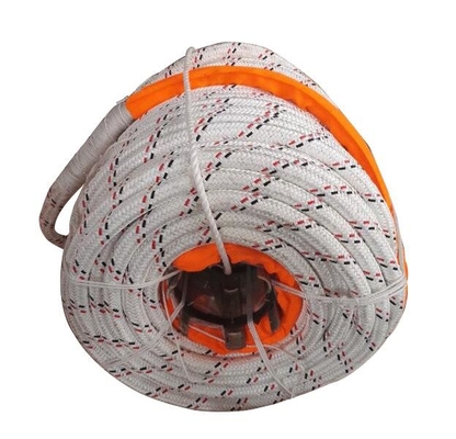 Polyester double tressé couvert de 12 brins de câble UHMWPE 32 mmx220m Pour le génie maritime