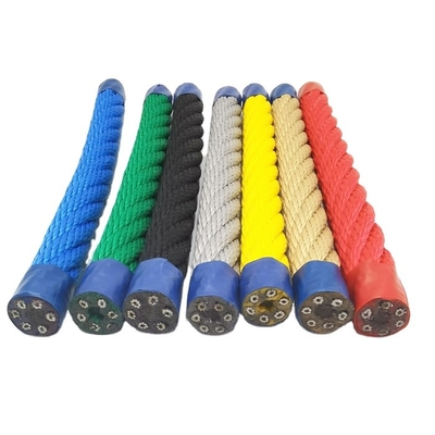 Réseaux d'escalade de terrain de jeux de taille personnalisée en corde de polyester à 6 brins