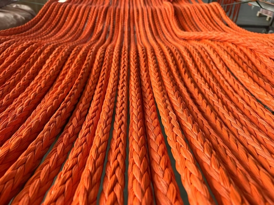 100% de corde Uhmwpe 12 mm 12 brins tressés haute résistance câble à remorquer