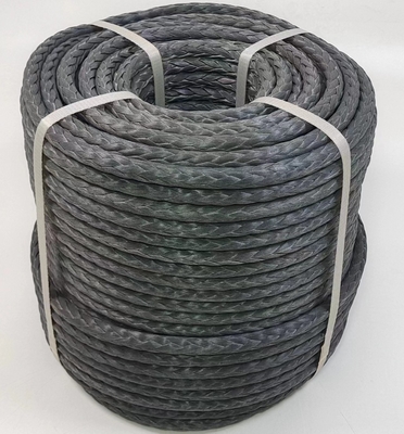 Corde maritime pré-étirée UHMWPE personnalisée à 12 brins 48 mm Corde d'amarrage de navire HMPE