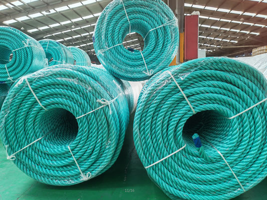8mm/10mm/12mm/16mm 3 Strand Twisted PP Rope with High Breaking Load for Marine and Industrial Use