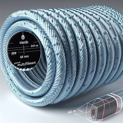 8 fils de corde d'amarrage marine en PP de 30 mm à 120 mm en polypropylène flottant
