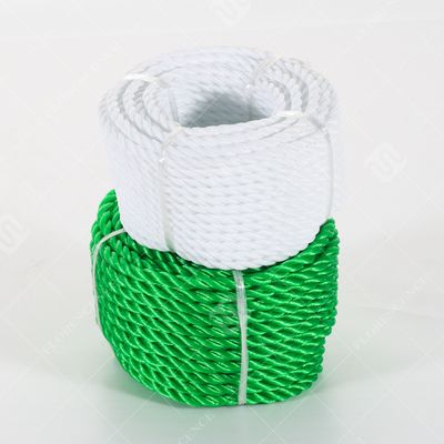 Corde en PE imperméable résistante aux UV de 7 mm - Corde en polyéthylène haute résistance à 3 brins pour l'emballage robuste et l'agriculture
