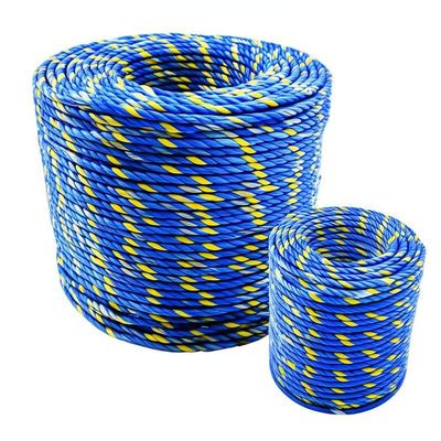 3 Strand PE Fishing Twine 1mm-10mm Blue Yellow Rope