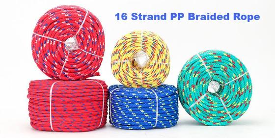 10 mm 12 mm 14 mm Polypropylène double tressé Multifilament PP corde UV Traité