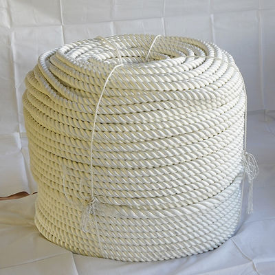 6 mm-20 mm de nylon blanc 3 fils de corde 220 mètres de bobine Corde marine avec certificats de classe
